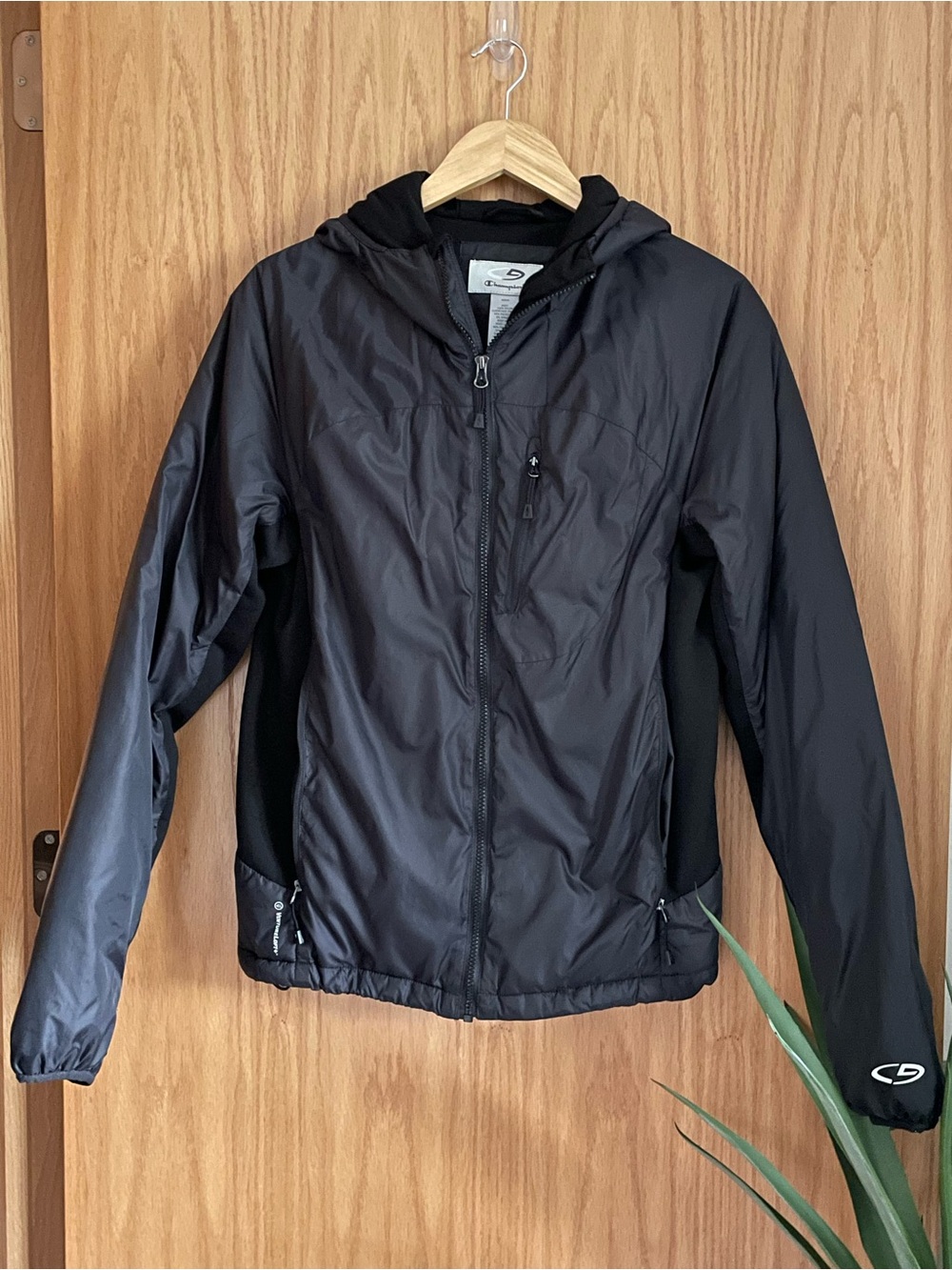 Champion Black Hooded Shell Jacket